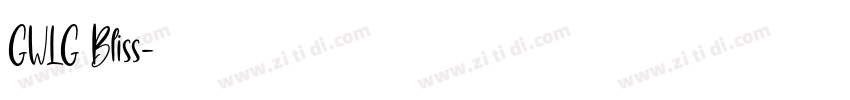 GWLG Bliss字体转换